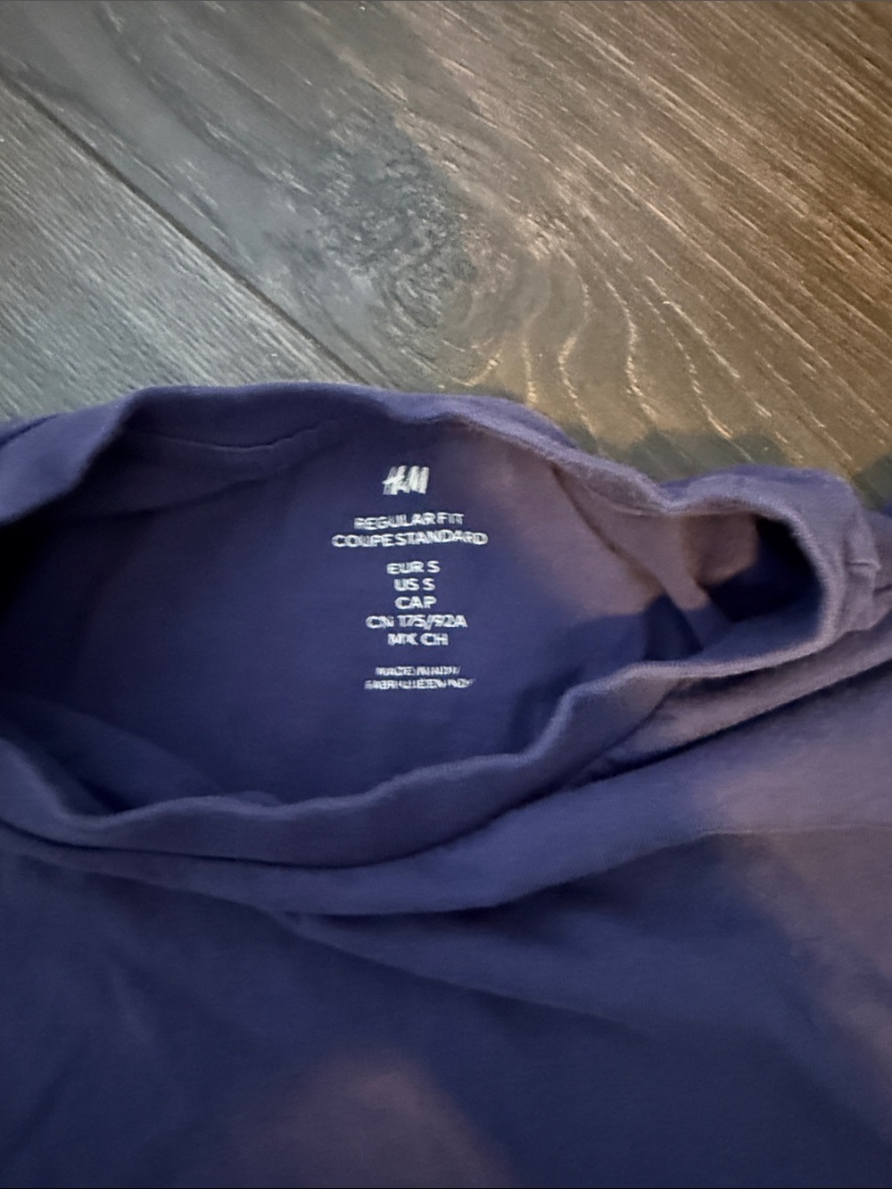 H&M Short Sleeve Crewneck T‑Shirt - Royal Purple - Picture 3 of 3